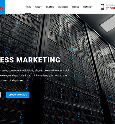 Hosting Company Free PSD Template