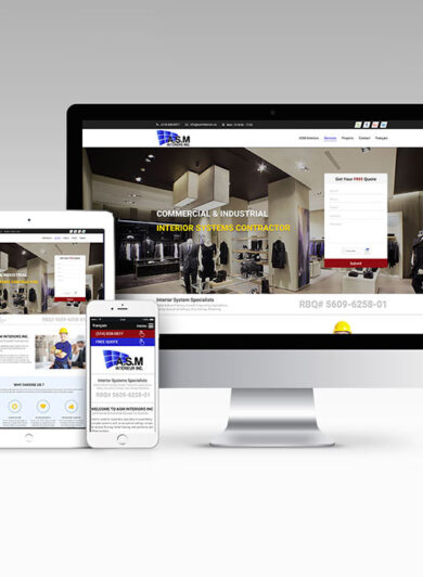 ASM Interiors - Website Design & Development