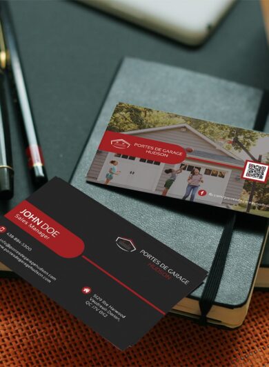 Portes de Garage Hudson - Business Cards Design